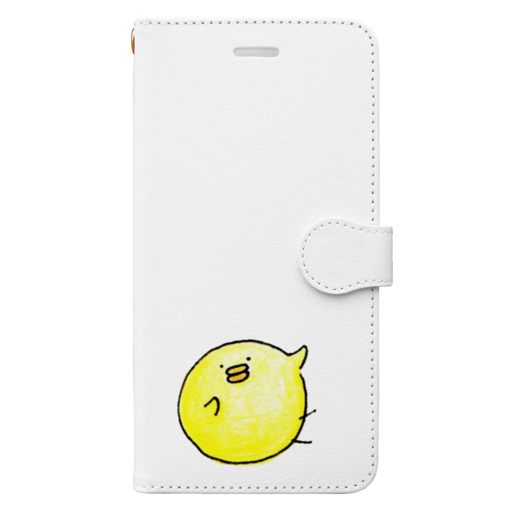 erin＠SUZURI店のSNGピヨコ研究所のロゴ（布向け） Book-Style Smartphone Case