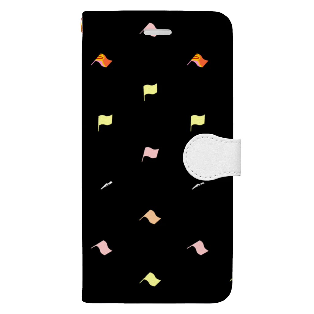 バムの旗とライフル Book-Style Smartphone Case