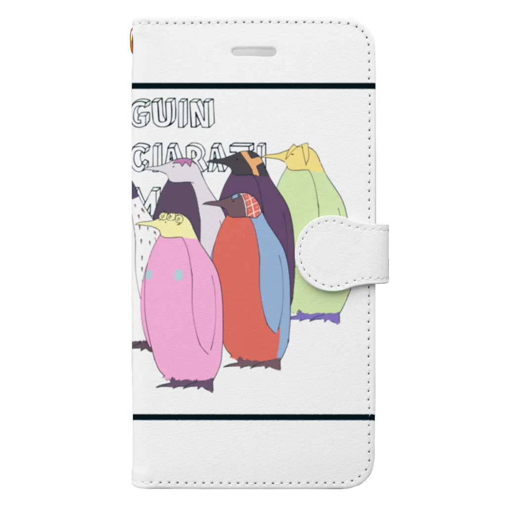 月海のペンギンの護衛チーム Book-Style Smartphone Case