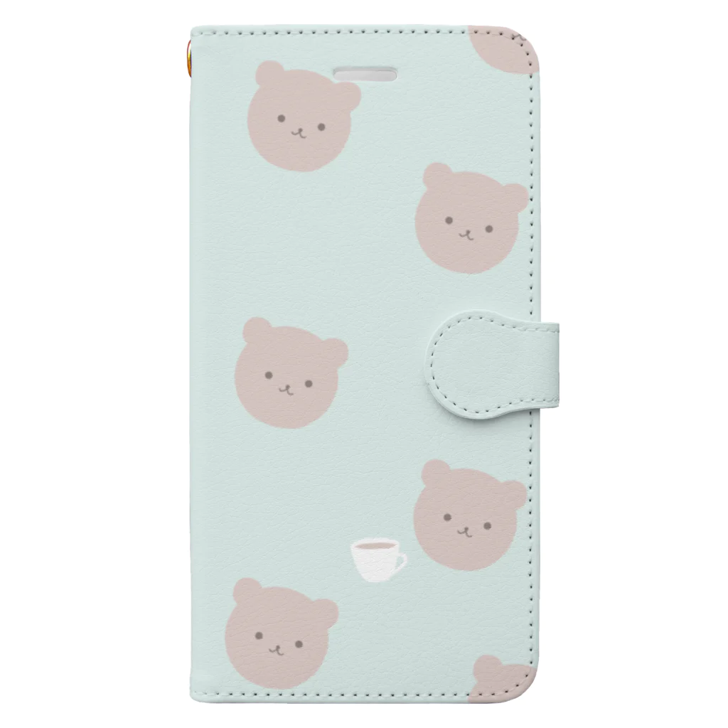 kuroki  miyaのくまさんカフェ Book-Style Smartphone Case