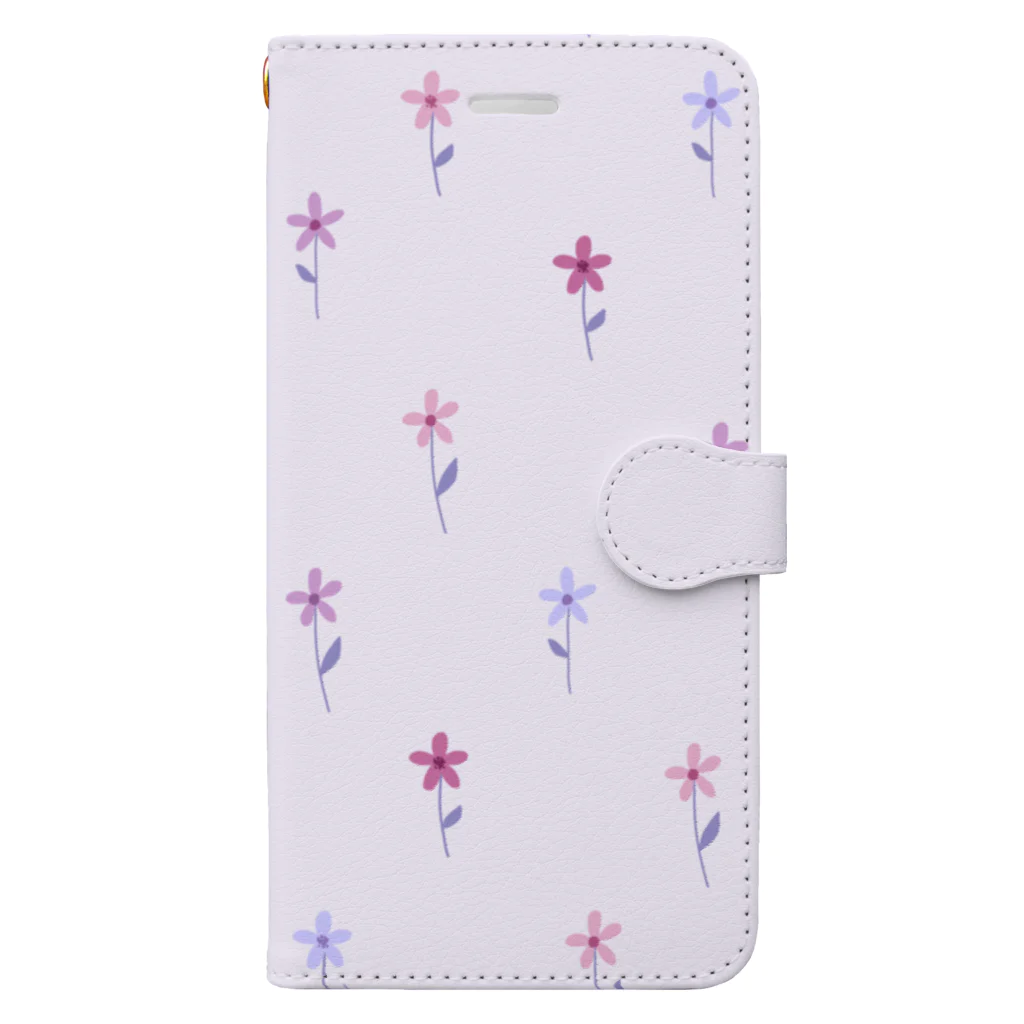 kuroki  miyaの花柄 Book-Style Smartphone Case