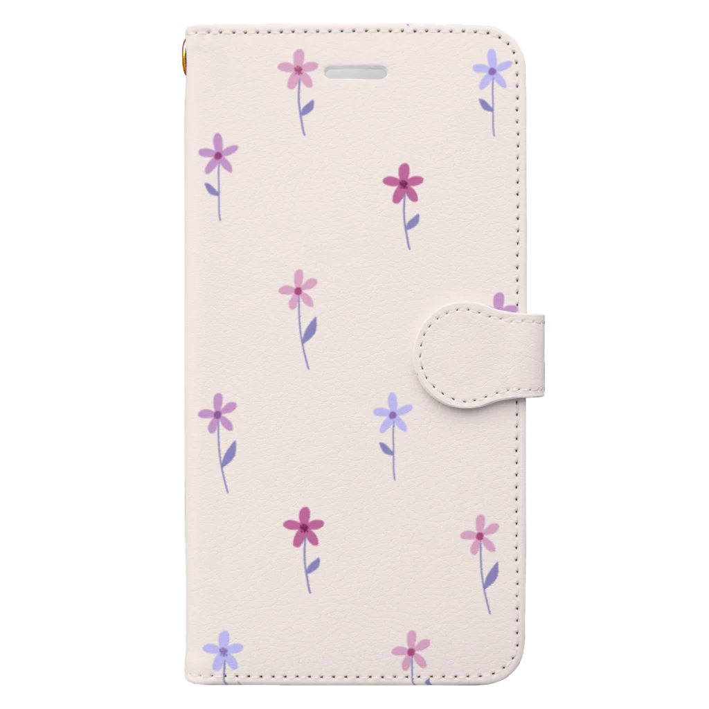 kuroki  miyaの花柄 Book-Style Smartphone Case