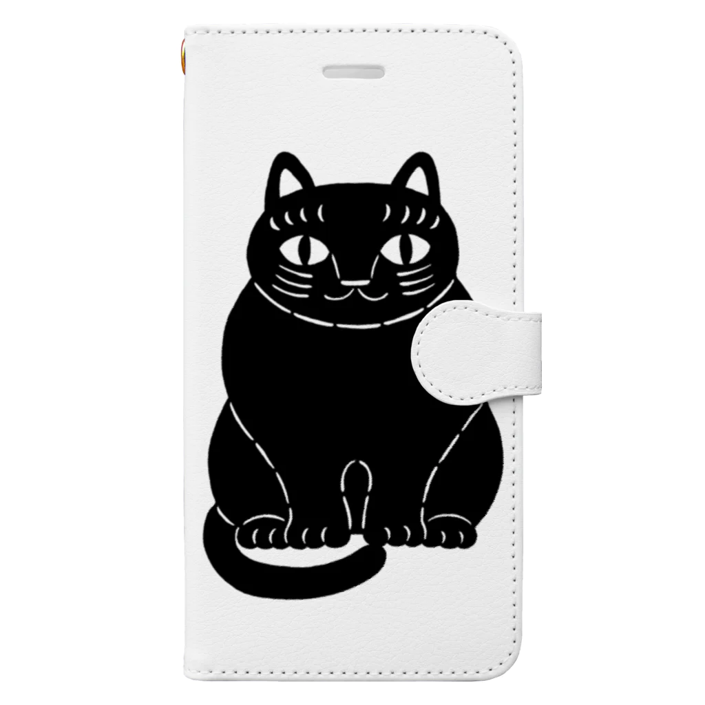 mikepunchの黒猫さん Book-Style Smartphone Case