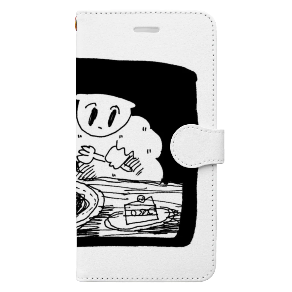 07cmの隣のケーキはウマい！（たぶん） Book-Style Smartphone Case