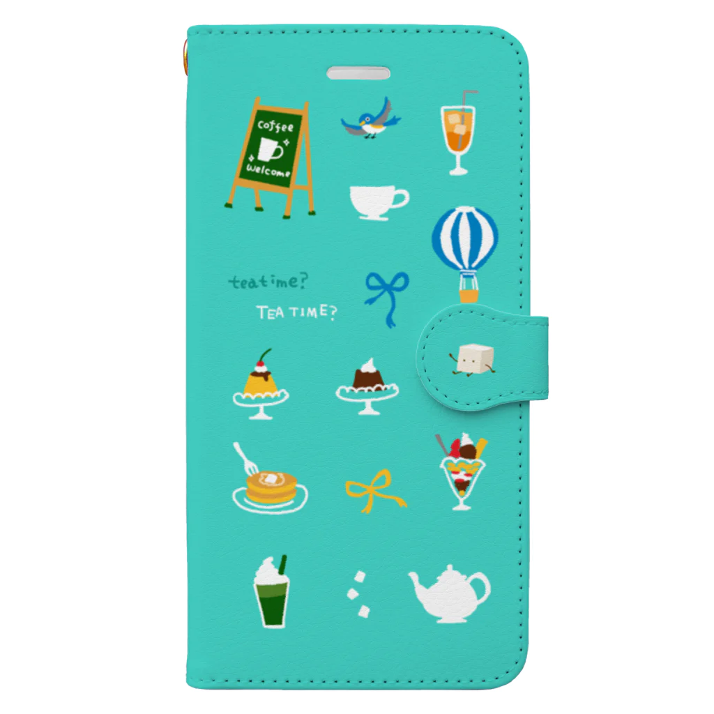 喫茶角砂糖の喫茶店柄 Plus-Max用 Book-Style Smartphone Case