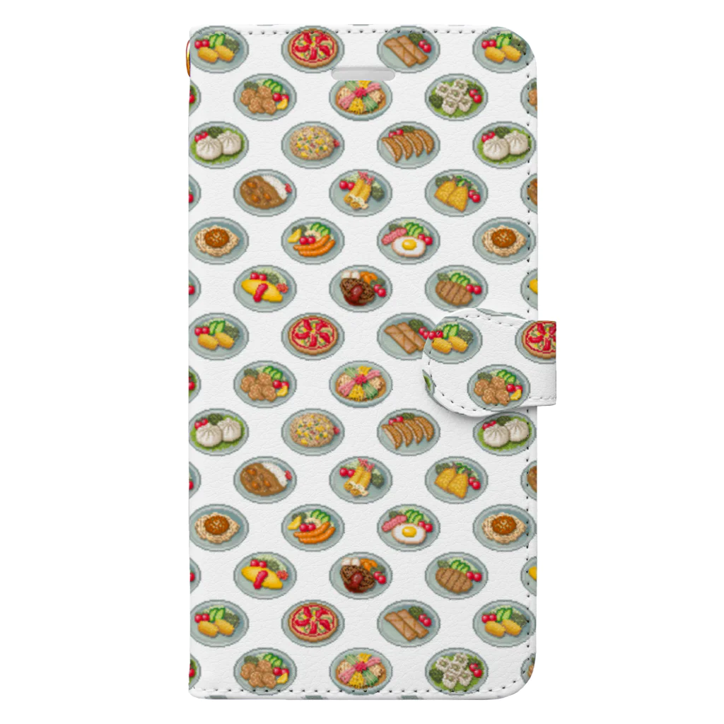 猫と釣り人のFood_FB_2 Book-Style Smartphone Case