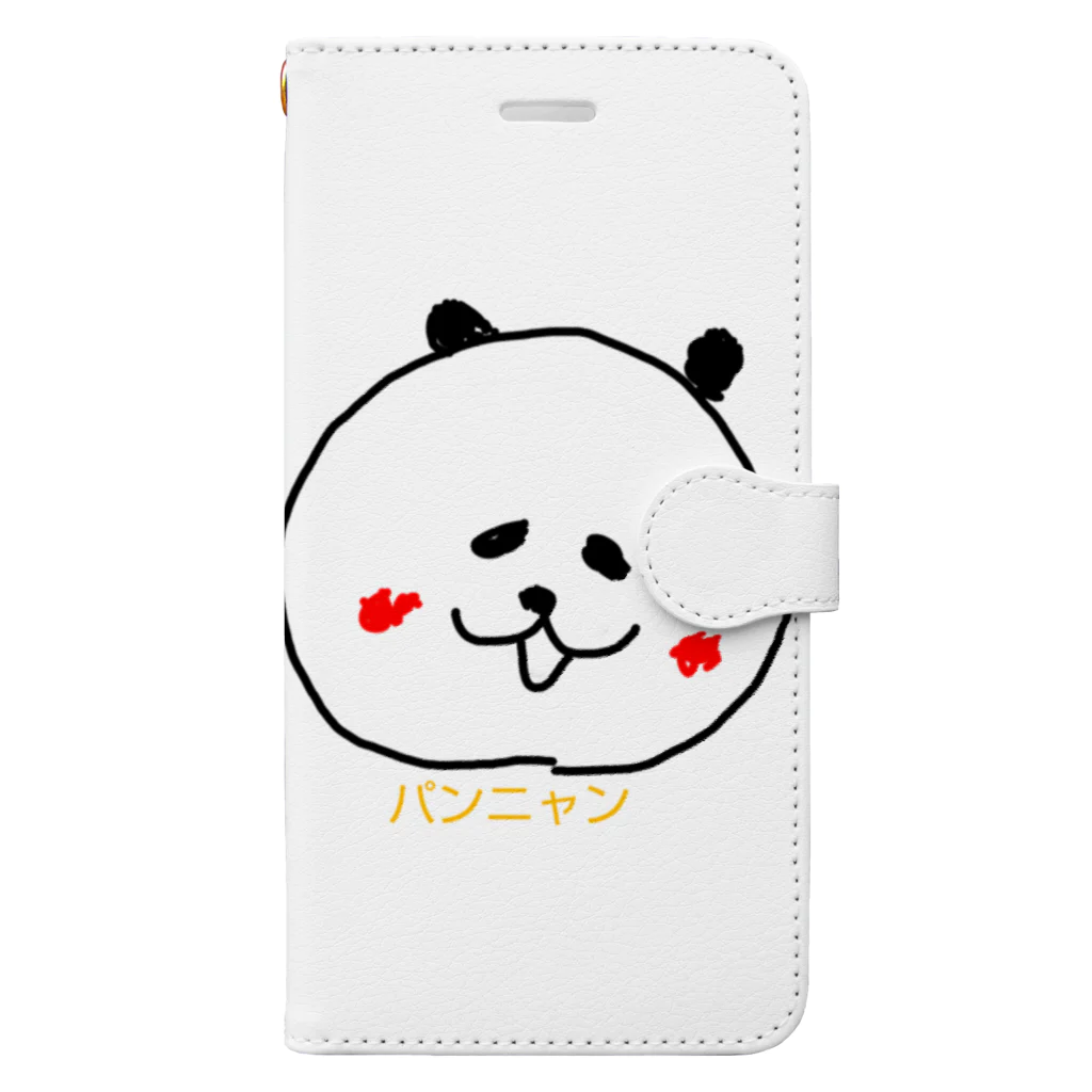 プニプニショップのパンニャン Book-Style Smartphone Case