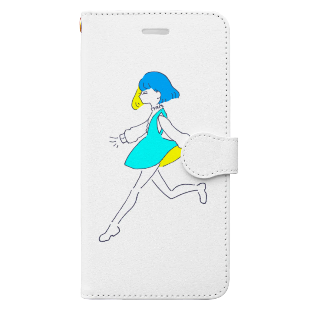 収納庫のびびっとちゃん Book-Style Smartphone Case