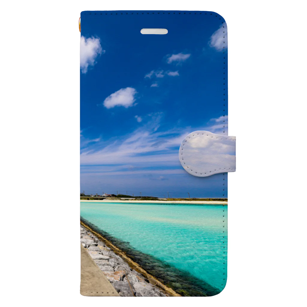 bun photographyの野甫島 Book-Style Smartphone Case