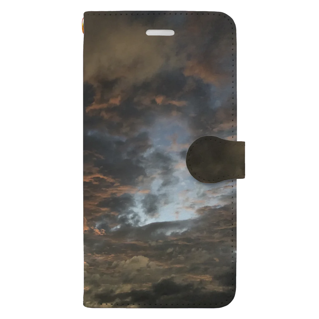 nubi_sの夕暮れの雲 Book-Style Smartphone Case