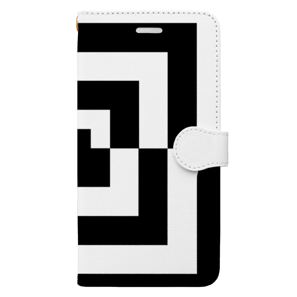 岡田屋 シキの四角　しかく Book-Style Smartphone Case