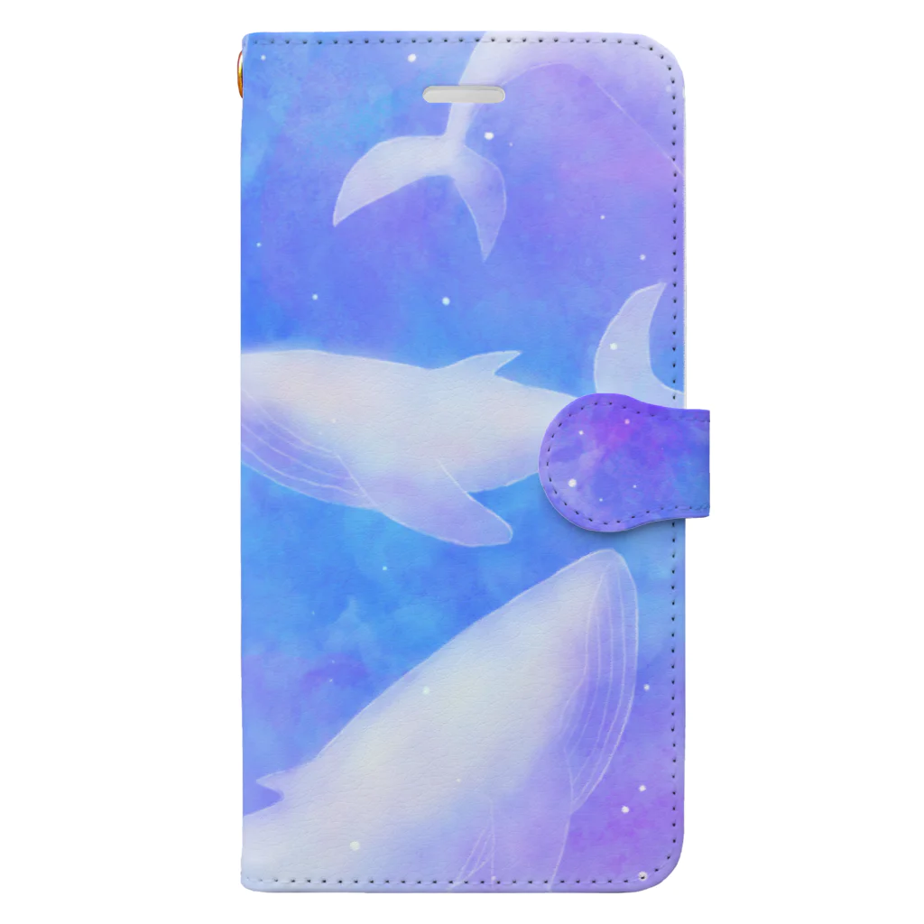 NDG1-20Mizの青と鯨 Book-Style Smartphone Case