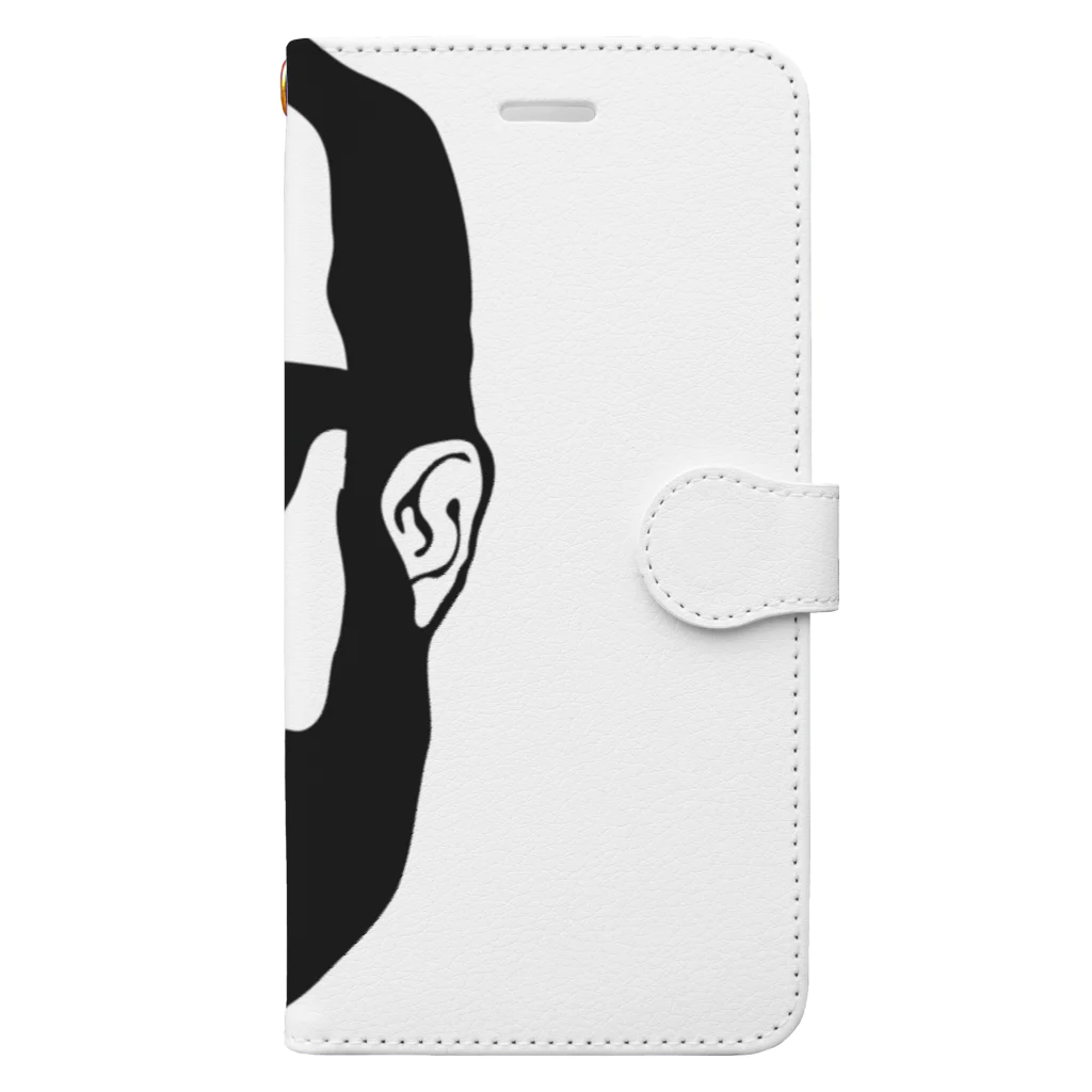 aubergのShacho logo black Book-Style Smartphone Case