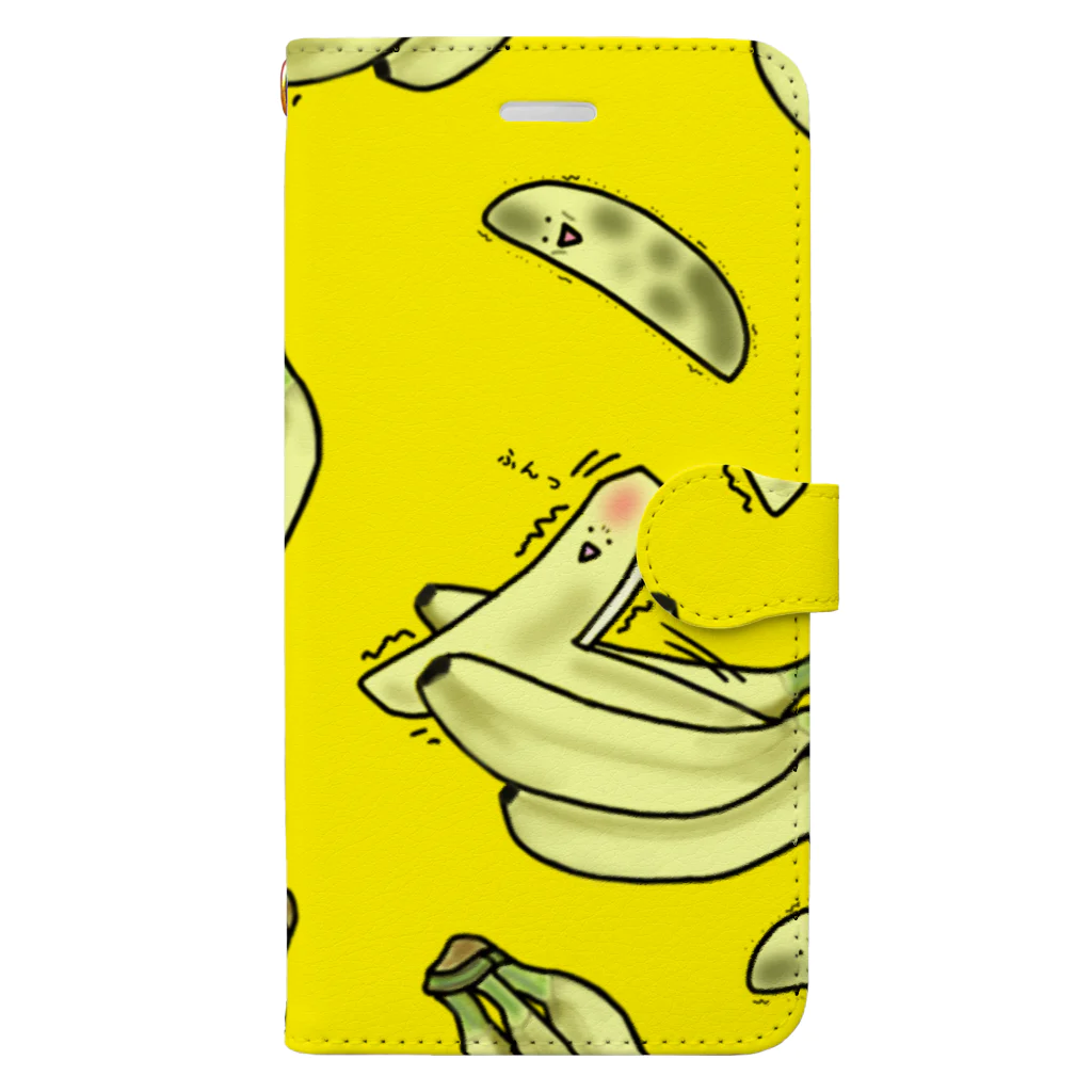 ぽぽうどんの一皮剥けバナナ Book-Style Smartphone Case