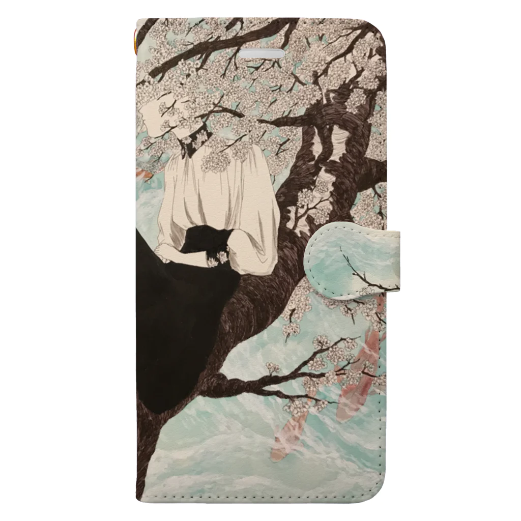 なつの 公式ショップの休日 Book-Style Smartphone Case