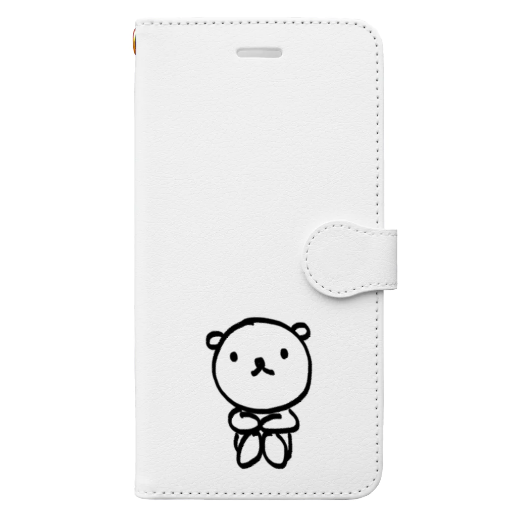 yimikkyのクマハルくん 手帳型スマホケース