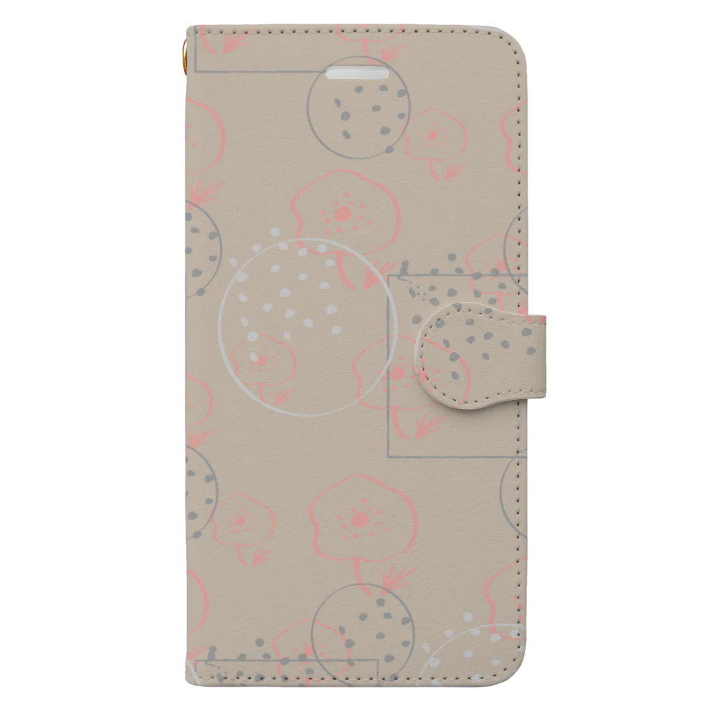 moimoiのaneco day柄 Book-Style Smartphone Case