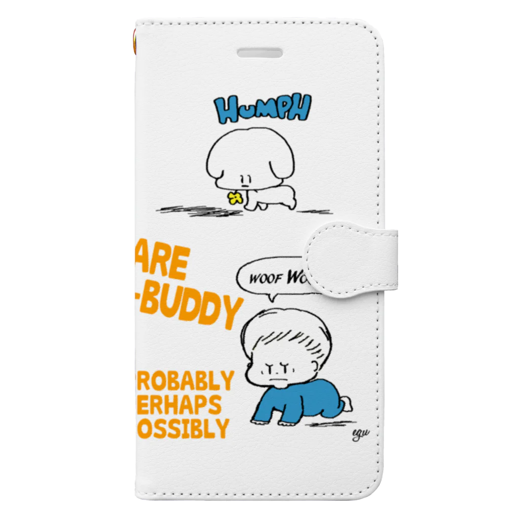 egu shopのfriend Book-Style Smartphone Case