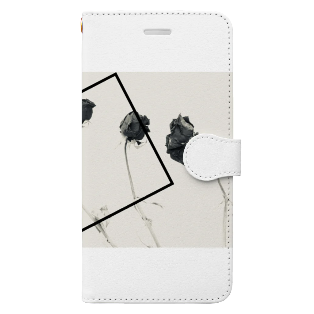 Non_piuの『枯れていく薔薇』iPhone case Book-Style Smartphone Case