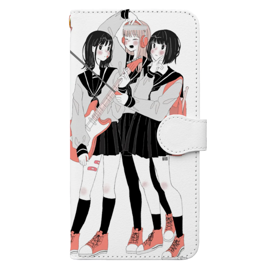 おいしいさめのバンド～ Book-Style Smartphone Case