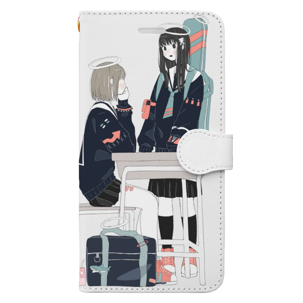 おいしいさめのおいしい天使 Book-Style Smartphone Case