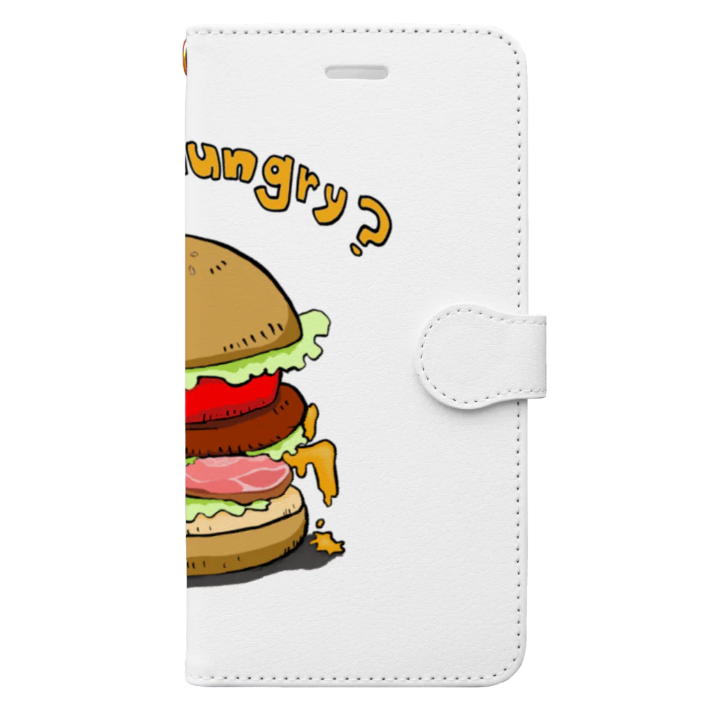 お刺身のハンバーガー食べる？ Book-Style Smartphone Case