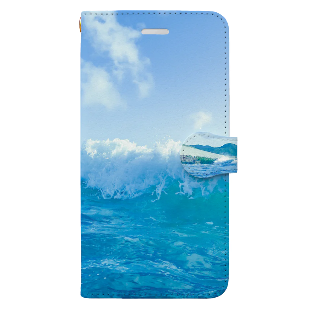 “すずめのおみせ” SUZURI店の夏海空 Book-Style Smartphone Case