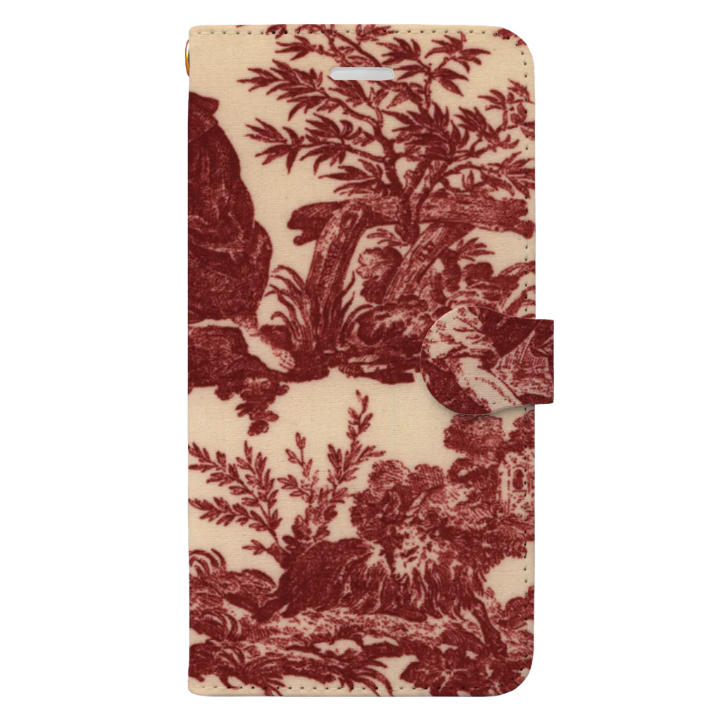 J. Jeffery Print Galleryのトワルドジュイ Toile de Jouy 手帳型スマホケース