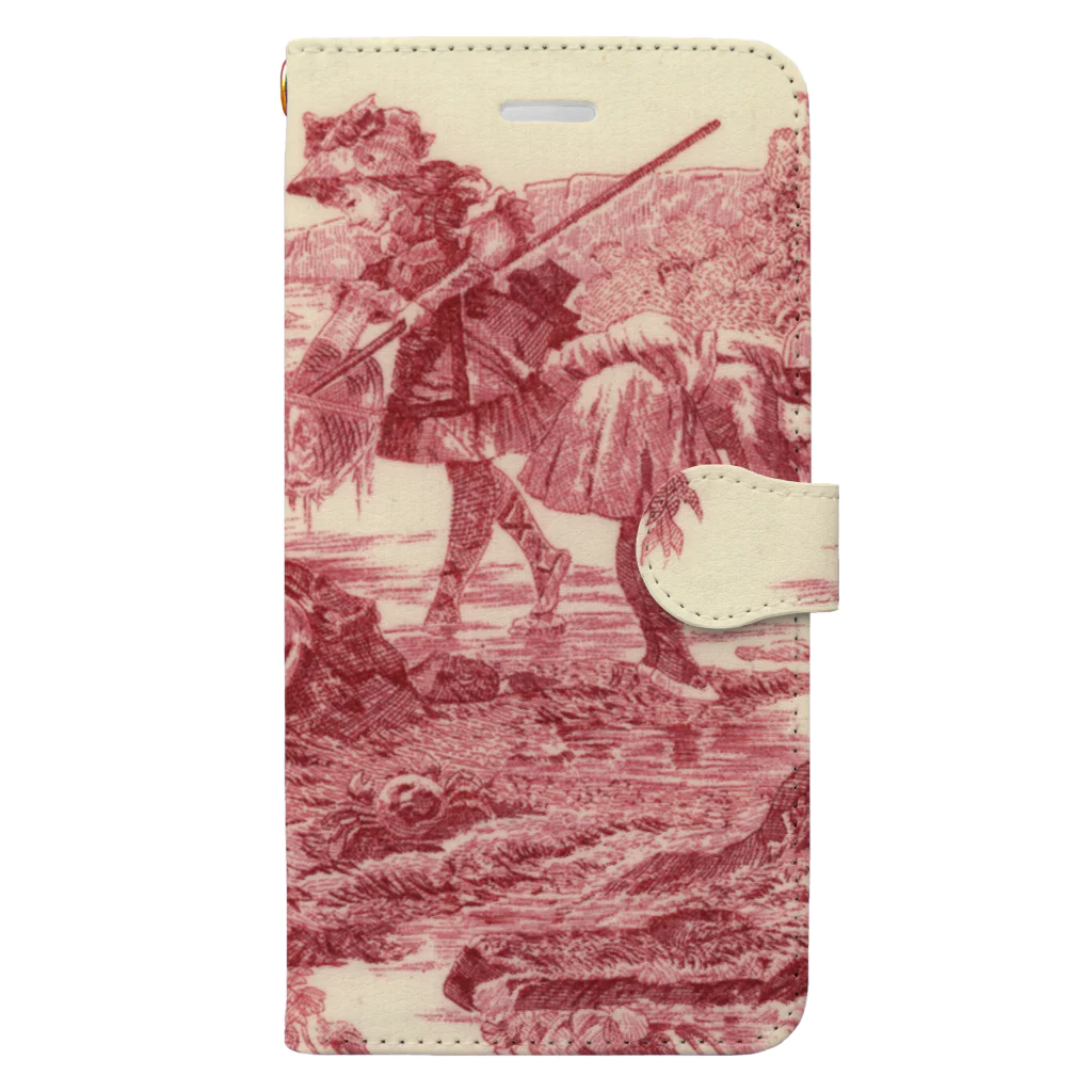 J. Jeffery Print Galleryのトワルドジュイ Toile de Jouy 手帳型スマホケース