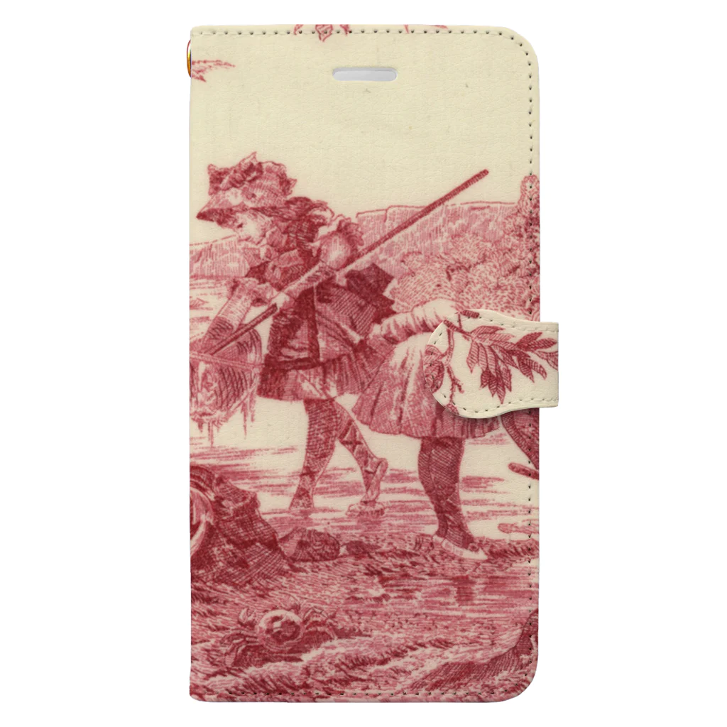 J. Jeffery Print Galleryのトワルドジュイ Toile de Jouy Book-Style Smartphone Case