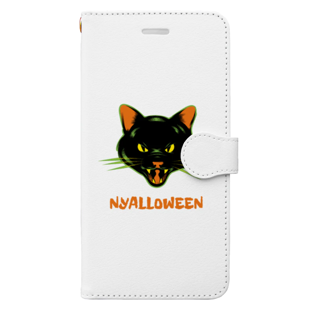 gemgemshopのニャロウィン Book-Style Smartphone Case