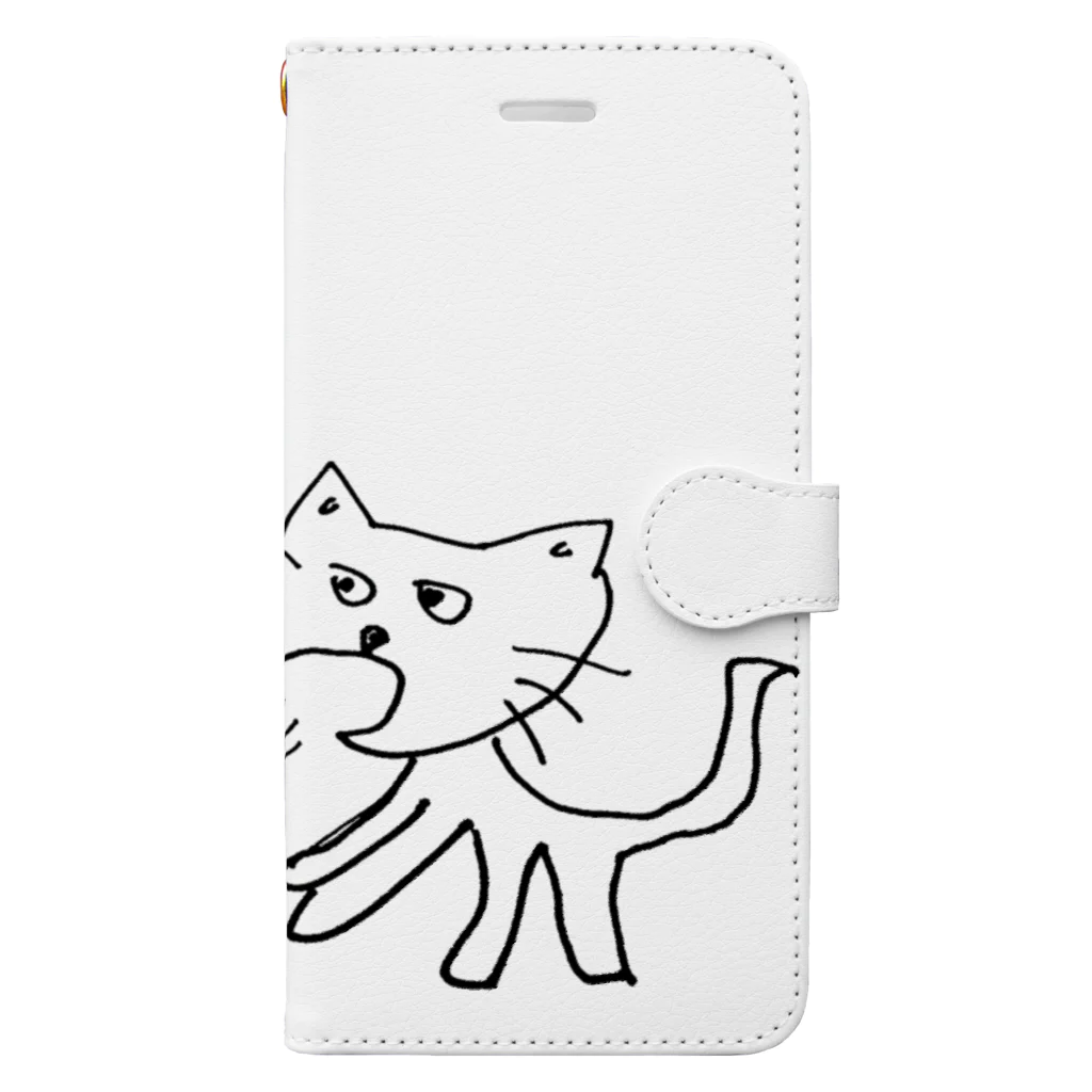 竹下キノの店の猫舌フーフー風 Book-Style Smartphone Case