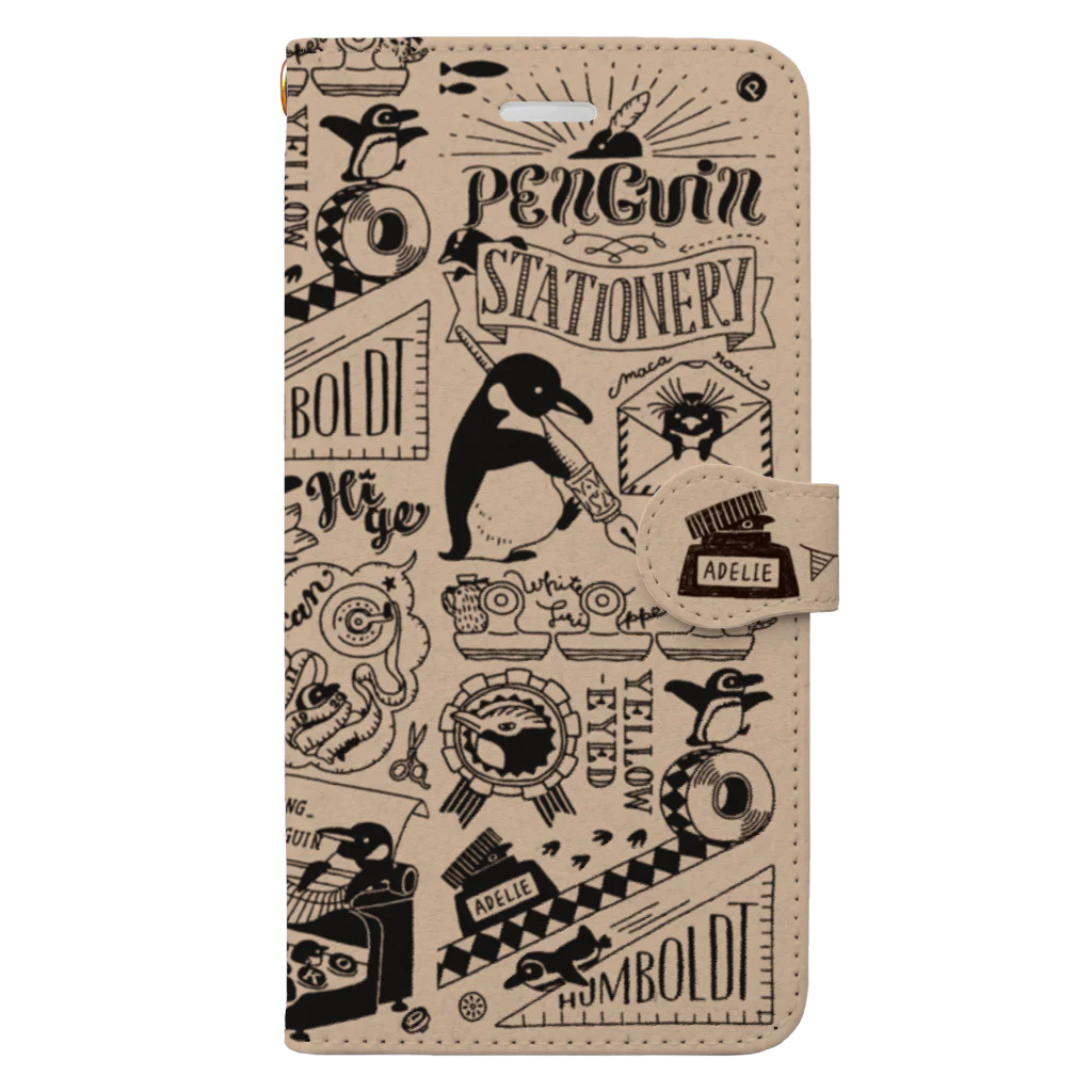 ささきまゆのペンギン×ステーショナリー Book-Style Smartphone Case