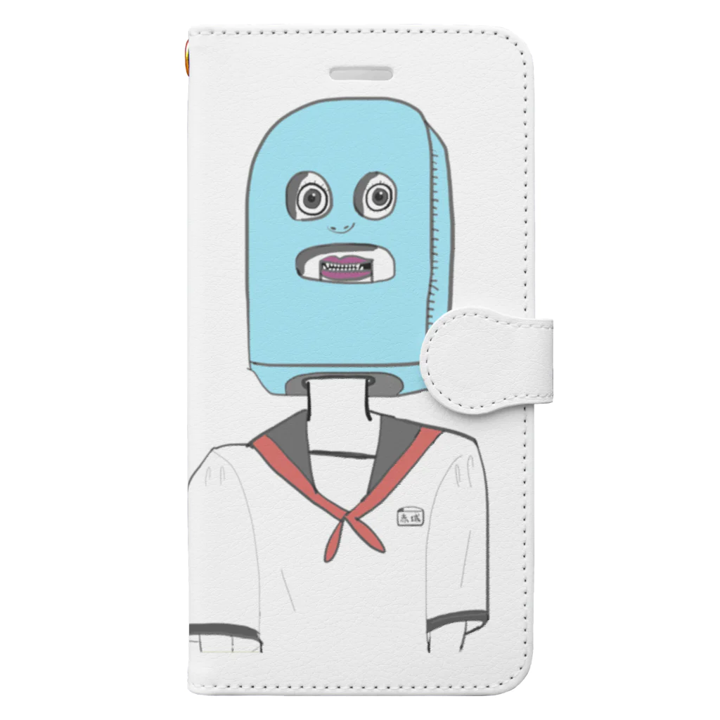 キツネの家のアイス女学生 Book-Style Smartphone Case