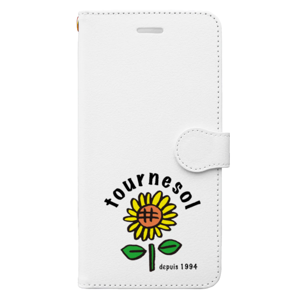 tournesol depuis 1994のオリジナルロゴ(Himawari) Book-Style Smartphone Case