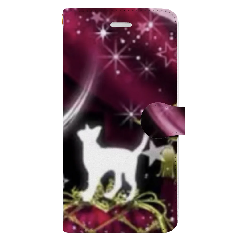  『 びたあちよこれいと ，』のcats Book-Style Smartphone Case