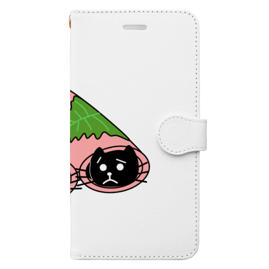 J's Mart 2ndの桜餅ですニャ Book-Style Smartphone Case