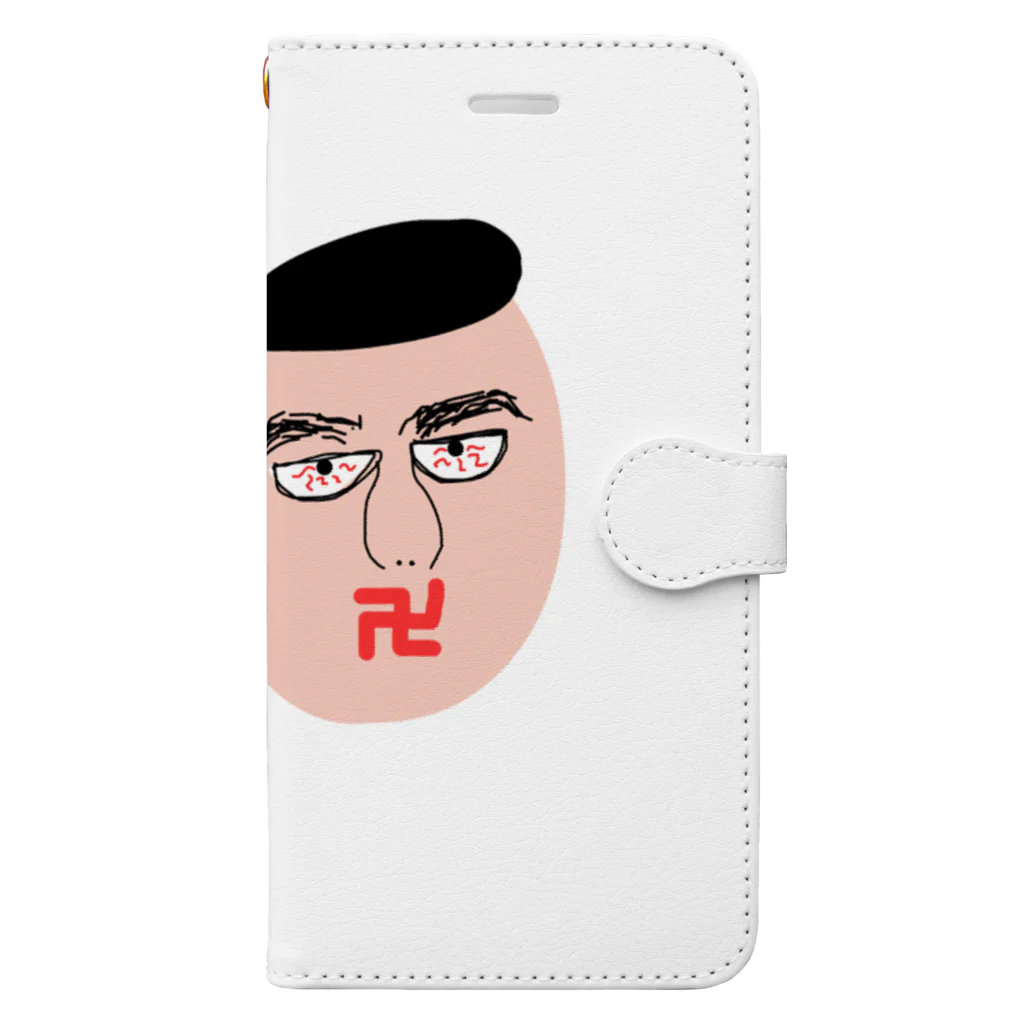 moe222の紙一重くん Book-Style Smartphone Case