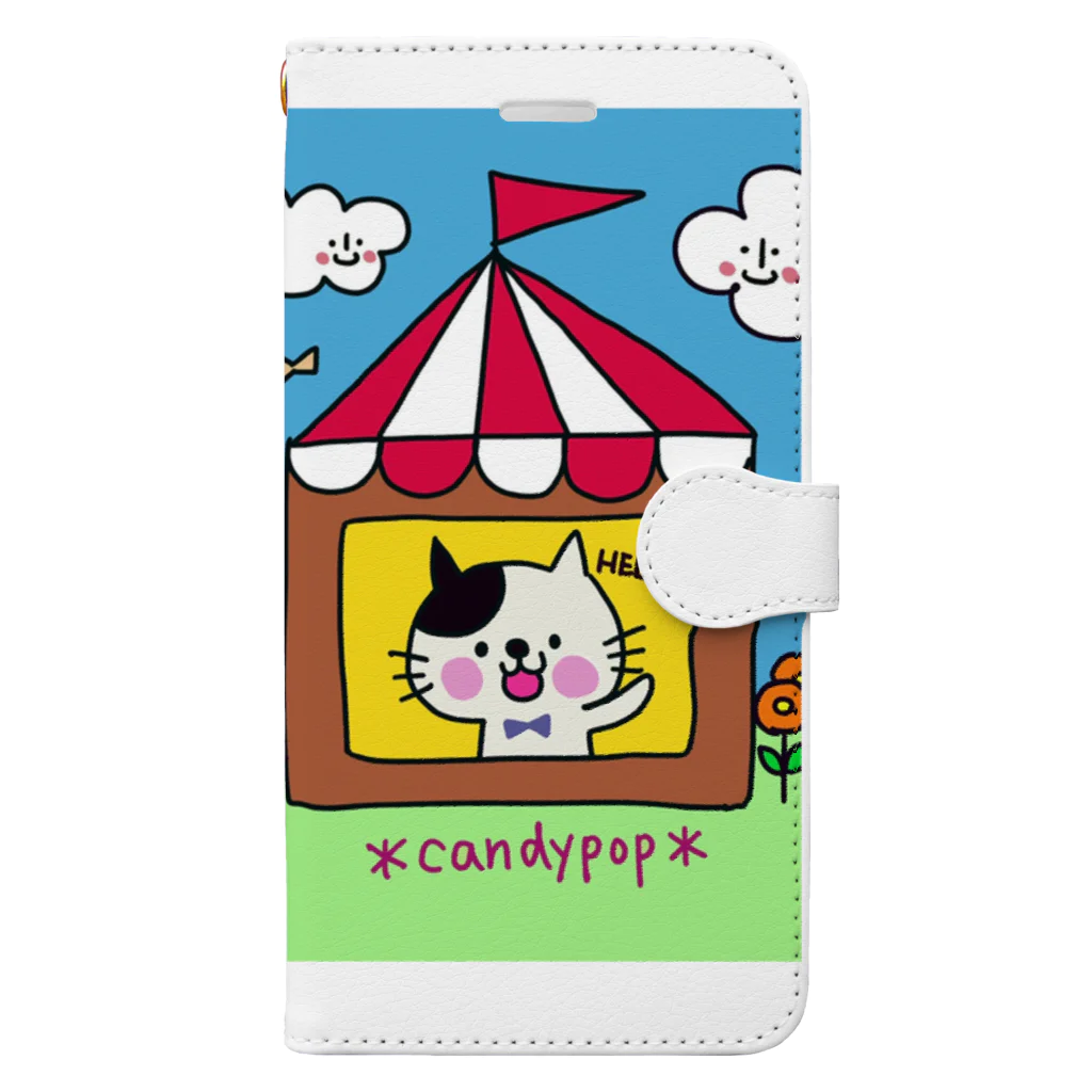 candypopのwelcome! Book-Style Smartphone Case