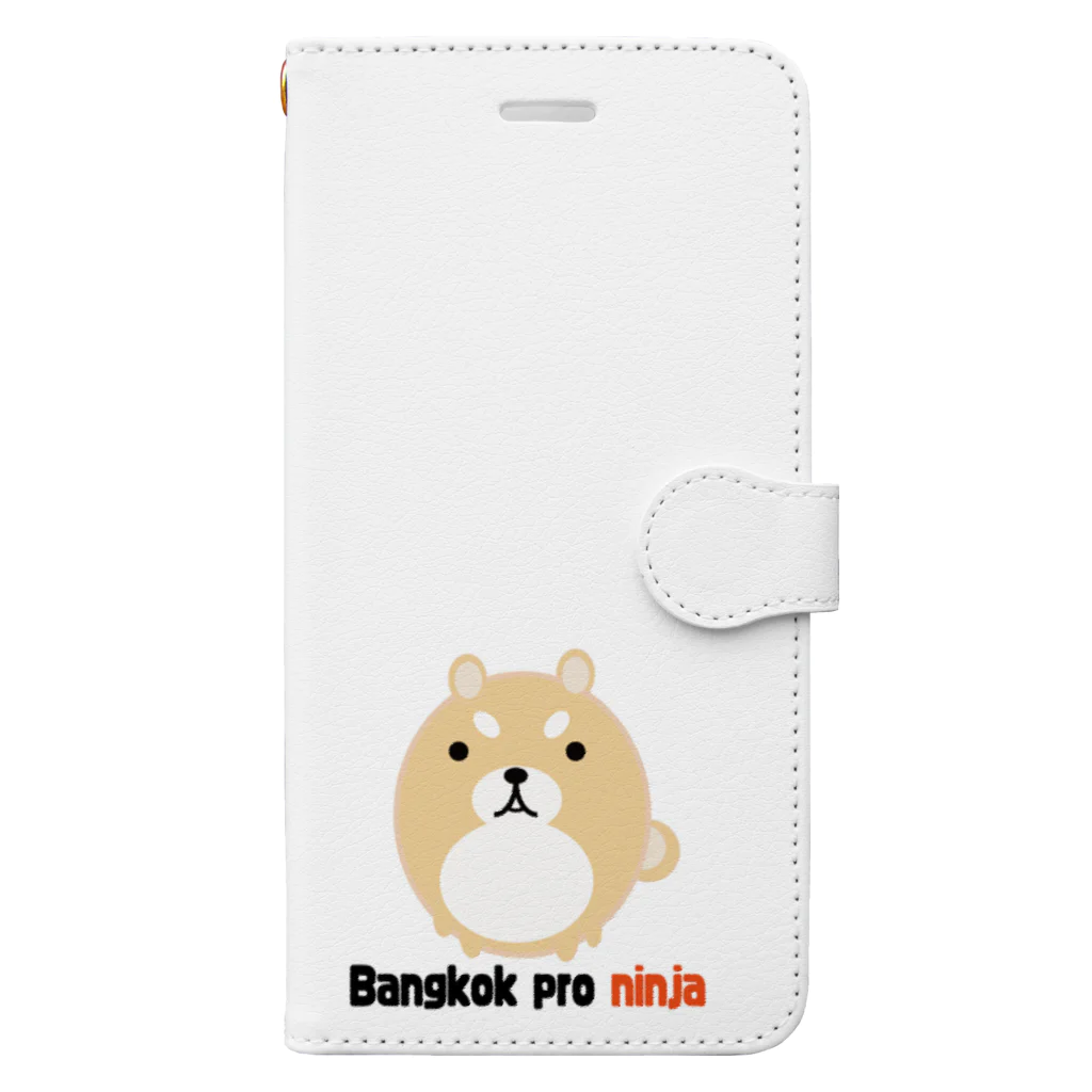 バンコクのプロ忍者の忍者犬 Book-Style Smartphone Case