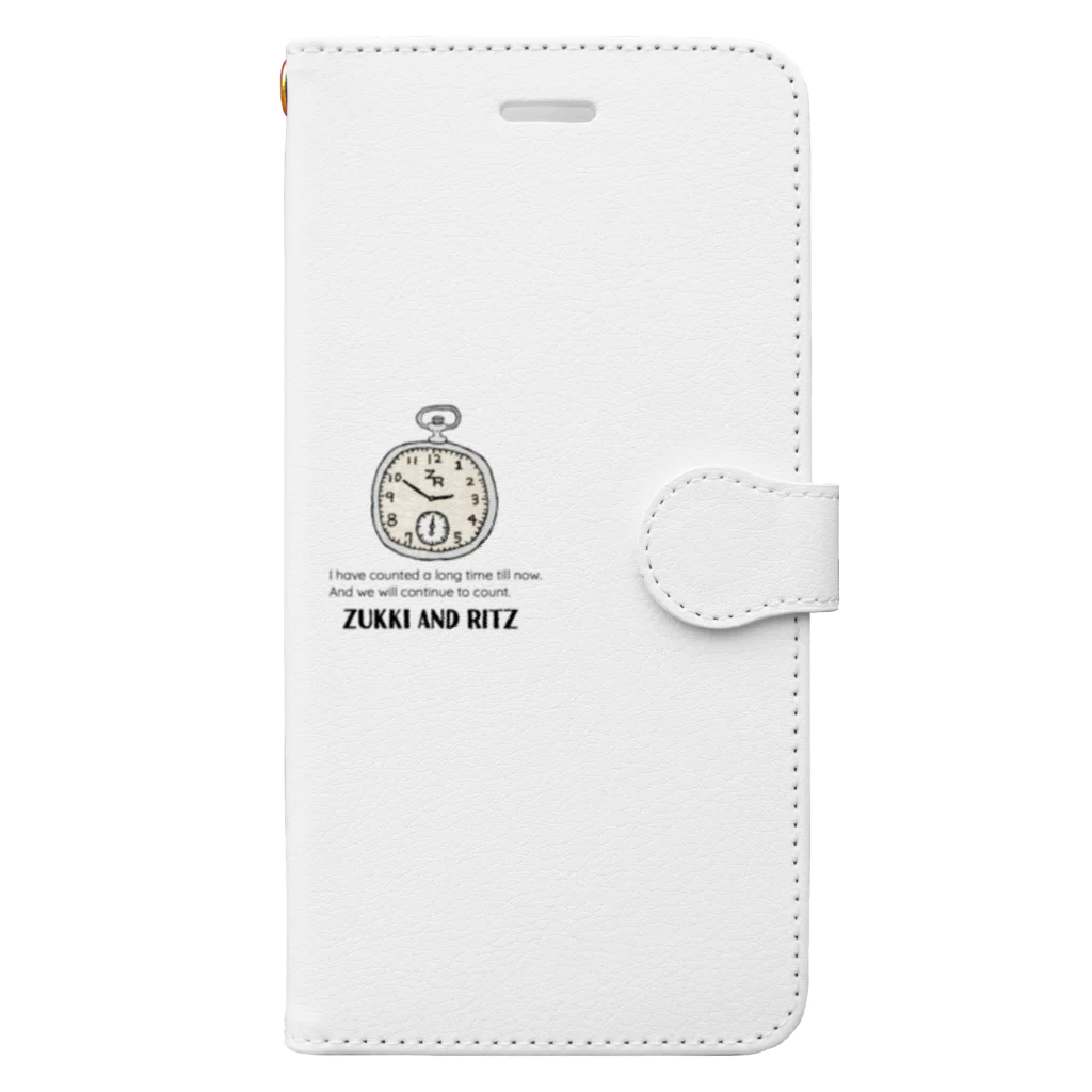 ZRのチクタク時計。 Book-Style Smartphone Case