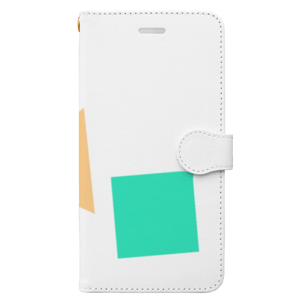 momoccoのマルサンカクシカク Book-Style Smartphone Case