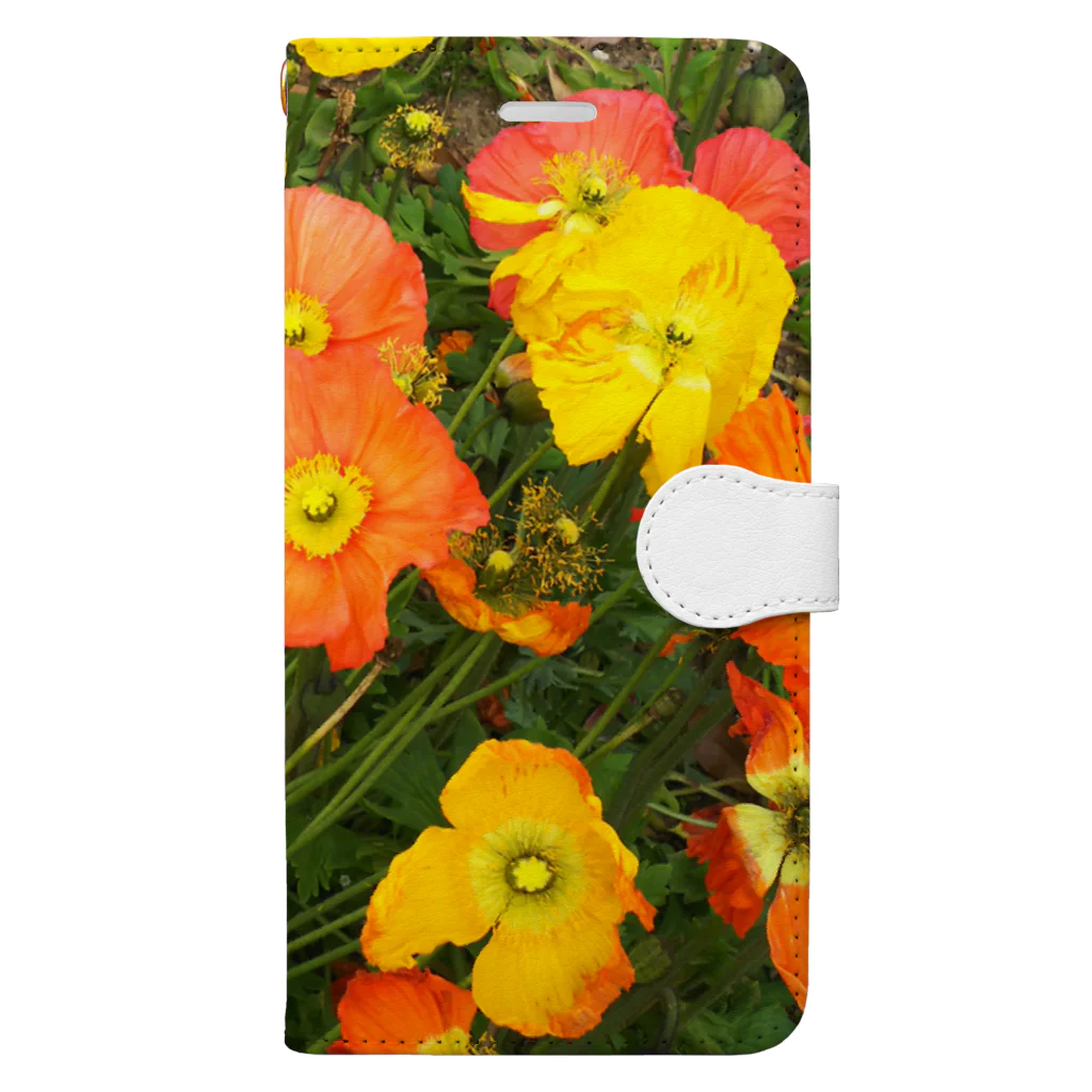 日常家のハッピーFLOWER Book-Style Smartphone Case