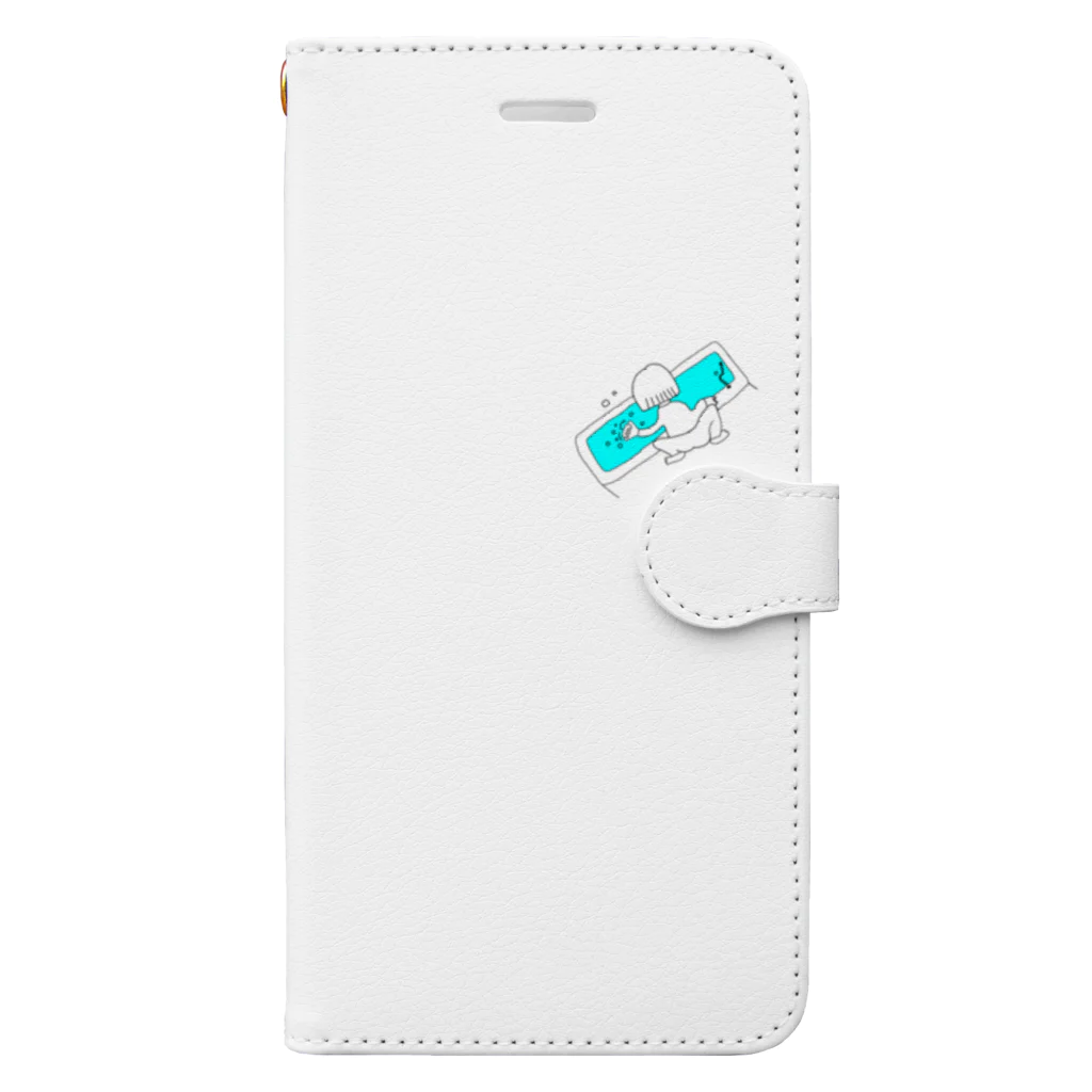 mamomamaの風呂掃除 Book-Style Smartphone Case
