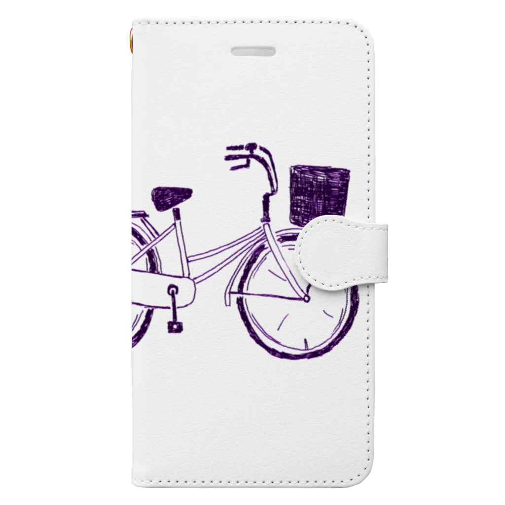 NIKORASU GOの自転車デザイン「ママチャリ」 Book-Style Smartphone Case