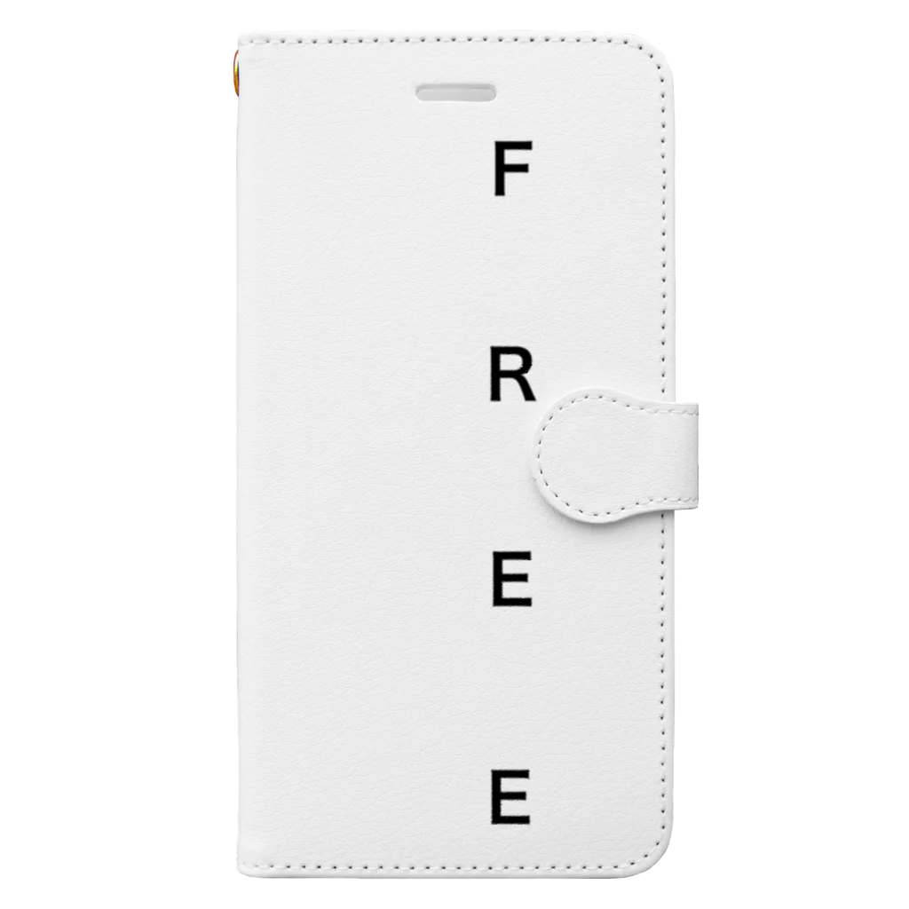 FREE　自由になろうのFREE   自由になろう。 Book-Style Smartphone Case