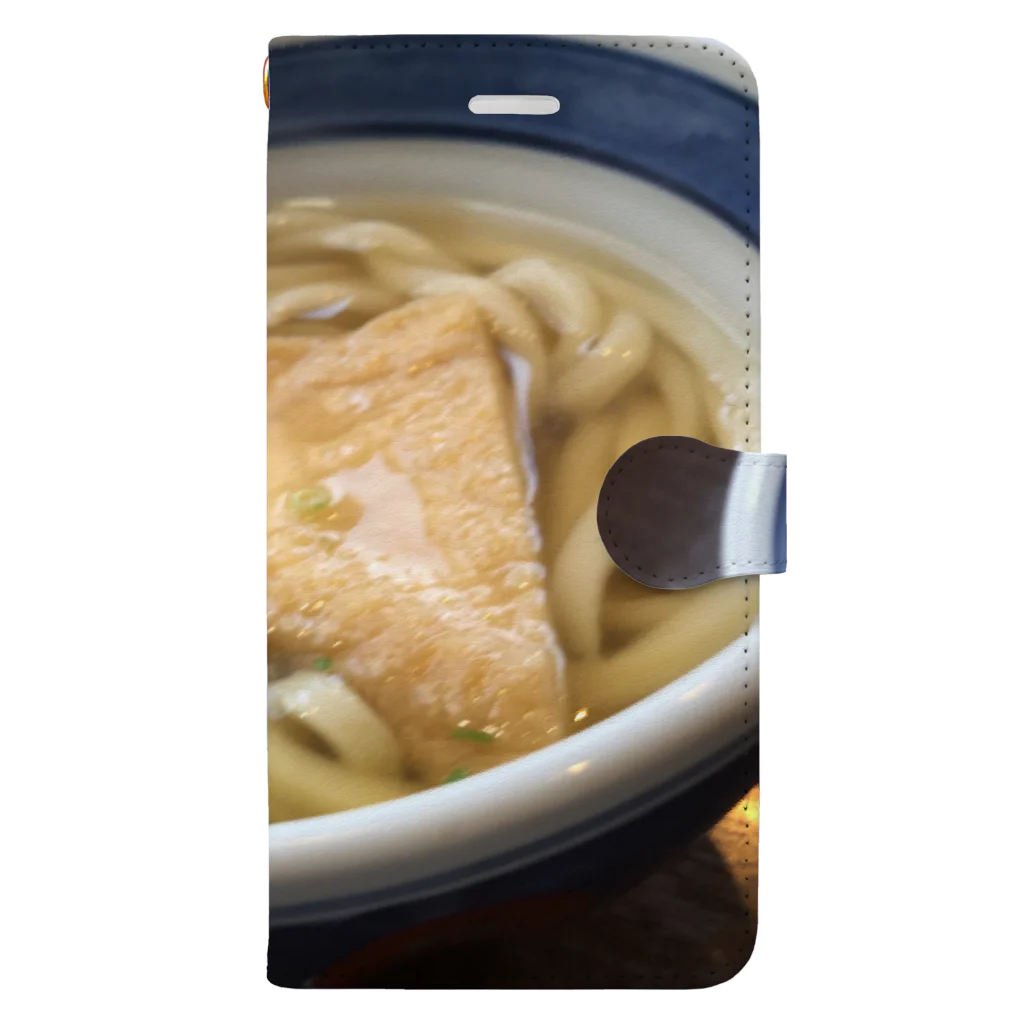 wakakのきつねうどん 手帳型スマホケース