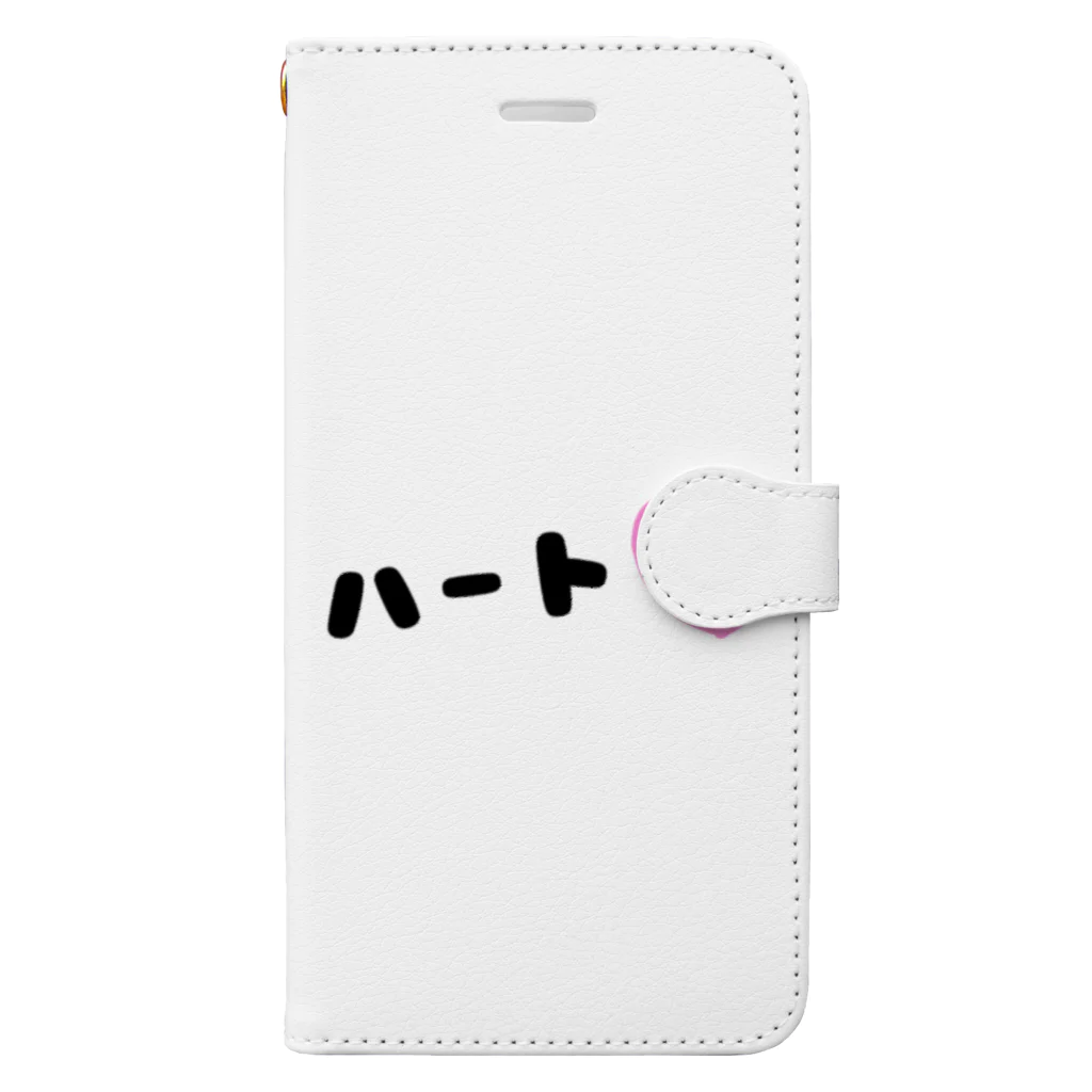 y_06の#文字ハート Book-Style Smartphone Case