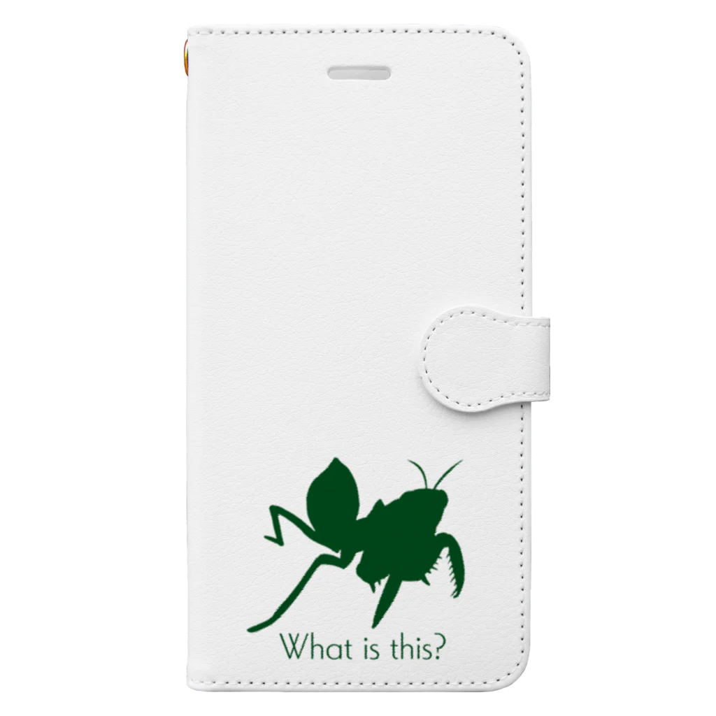 ものくろ～むのカマキリ（これ何シリーズ） Book-Style Smartphone Case