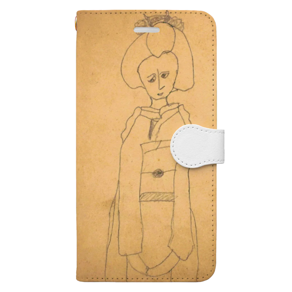 岩佐 幸翠の昭和のらくがき・舞妓さん Book-Style Smartphone Case